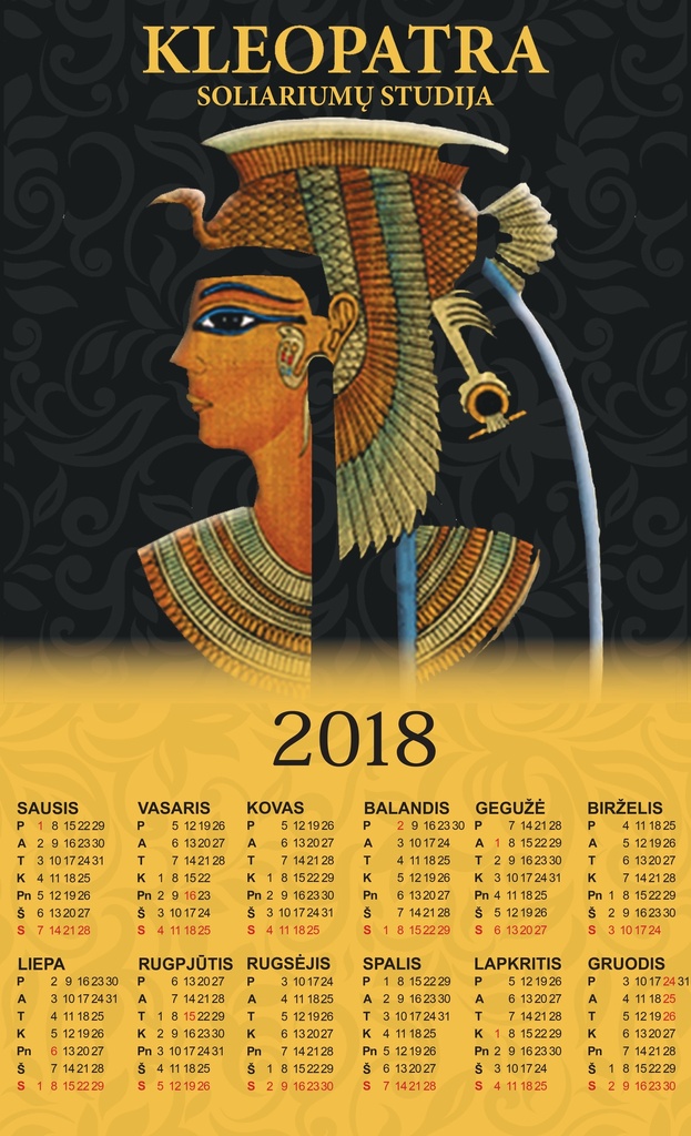 One sheet calendar