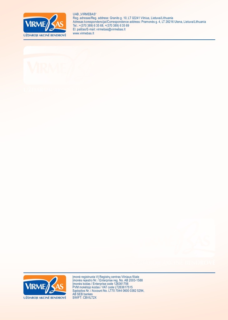 Firminiai blankai 1000 vnt.